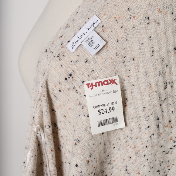 New Speckled Oatmeal Duster - Picture 6 of 7